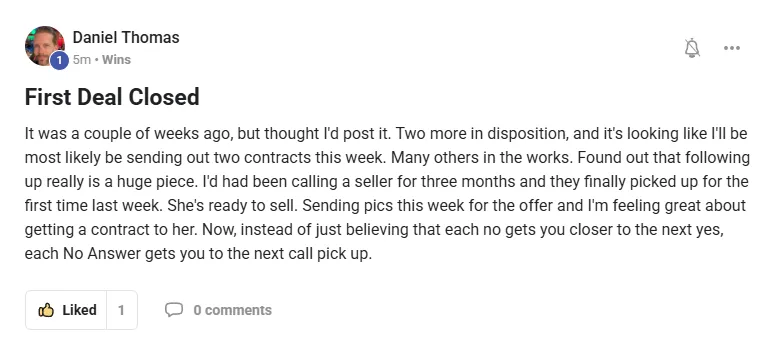 Deal Makers Academy Testimonial